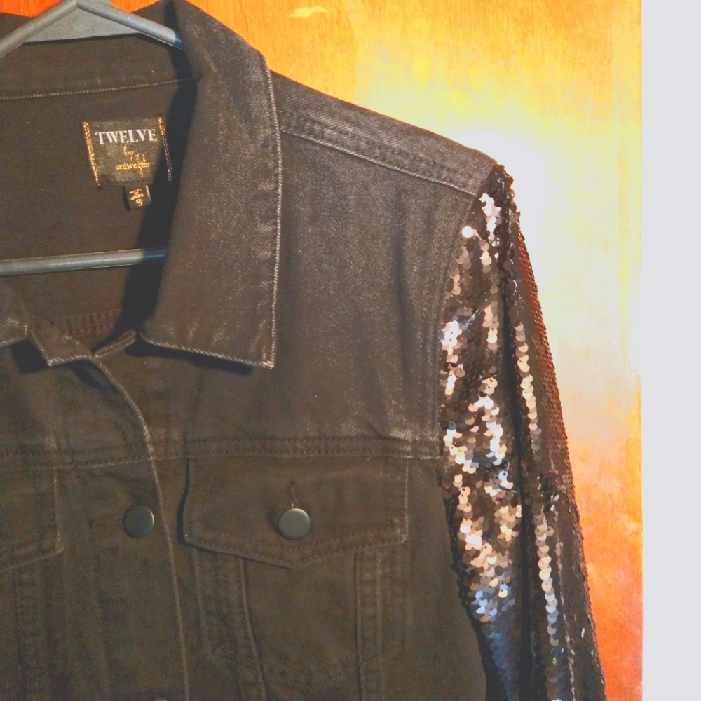 Sequined Denim Jacket